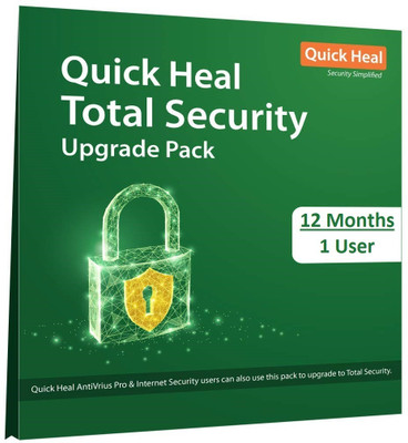 QUICK HEAL Total Security 1 User 1 Year (Renewal)(CD/DVD)