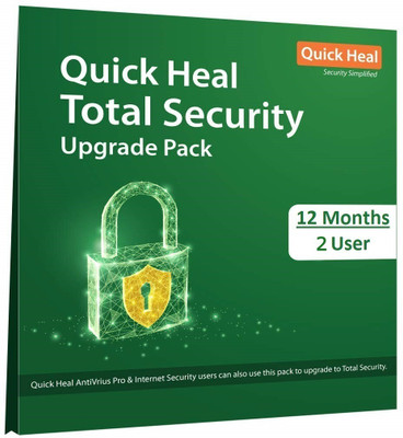 QUICK HEAL Total Security 2 User 1 Year (Renewal)(CD/DVD)