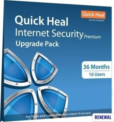 QUICK HEAL Internet Security 10 User 3 Years (Renewal)(CD/DVD)