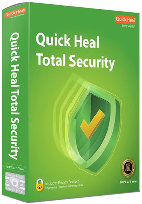 QUICK HEAL Total Security 10 User 1 Year(CD/DVD)