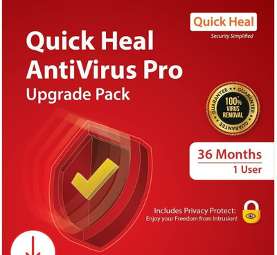 QUICK HEAL Anti-virus 1 User 3 Years (Renewal)(CD/DVD)