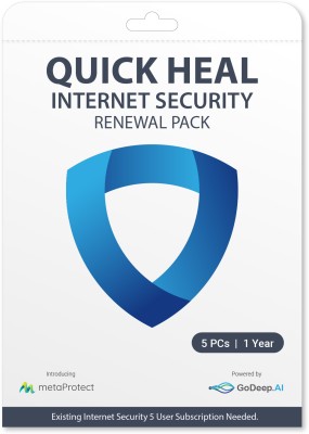QUICK HEAL Internet Security 2 User 1 Year (Renewal)(CD/DVD)