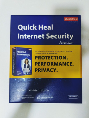 QUICK HEAL Internet Security 5 User 1 Year(CD/DVD)