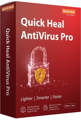 QUICK HEAL Anti-virus 10 User 1 Year(CD/DVD)