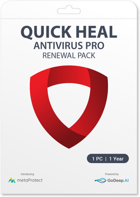 QUICK HEAL Anti-virus 1 User 1 Year (Renewal)(Voucher)