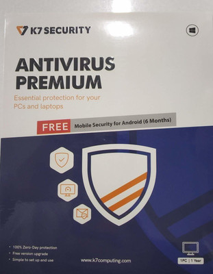 K7 Anti-virus 1 User 1 Year(CD/DVD)