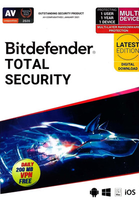 QUICK HEAL Total Security 1 User 1 Year(Voucher)