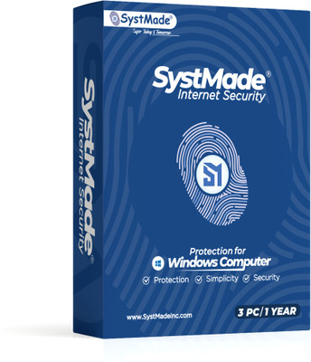 SystMade Internet Security 3 PC 1 Year 3 PC 1 Year Internet Security Compatible with Windows (Email Delivery - No CD)(Standard Edition)