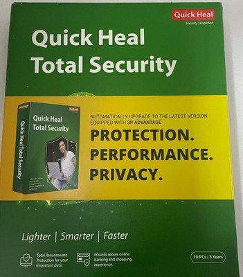 QUICK HEAL Total Security 10 User 3 Years(Voucher)