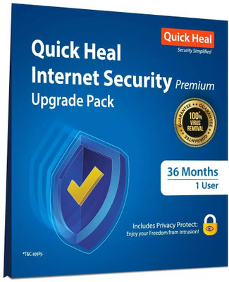 QUICK HEAL Internet Security 1 User 3 Years (Renewal)(CD/DVD)