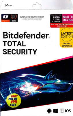 QUICK HEAL Total Security 1 User 3 Years(Voucher)