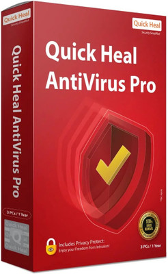 QUICK HEAL Anti-virus 3 User 1 Year(Voucher)