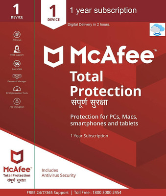 McAfee Total Security 1 User 1 Year (Renewal)(CD/DVD)