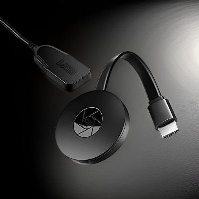 GUGGU G64_Chromecast Wireless Media Streaming: Chrome Cast HDMI Dongle Media Streaming Device(Black)