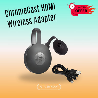 FRONY Chromecast Wi-Fi Wireless Display Dongle With Tv Steaming device by NetflixT88 Media Streaming Device(Black)