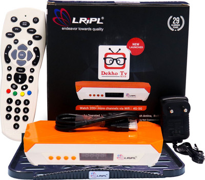 LRIPL LR29DT MPEG-4 Full HD Set Top Box With Wall Mount Stand Media Streaming Device(Orange)