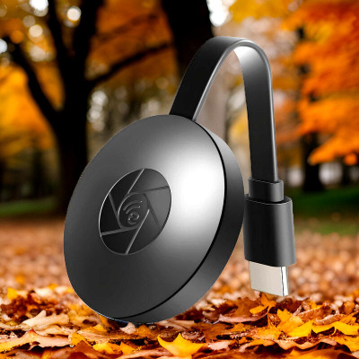 YAROH Smart Streaming: Chromecast HDMI Dongle for Wireless Media Playback V61 Media Streaming Device(Black)