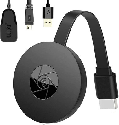 Clairbell CRC_134_Wireless HD Display Chromecast Mini Receiver Sharing Screen Device Media Streaming Device(Black)
