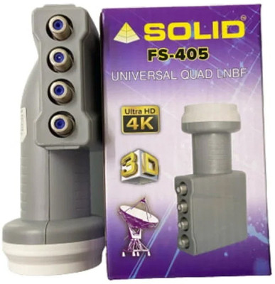 Eboxi SOLID FS-405 Ku-Band Universal Quad Ku LNBF Media Streaming Device(Grey)