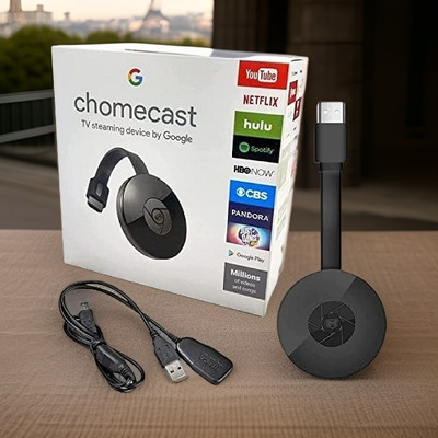 Clairbell D11_Chromecast Wireless Media Streaming: Chrome Cast HDMI Dongle Media Streaming Device(Black)