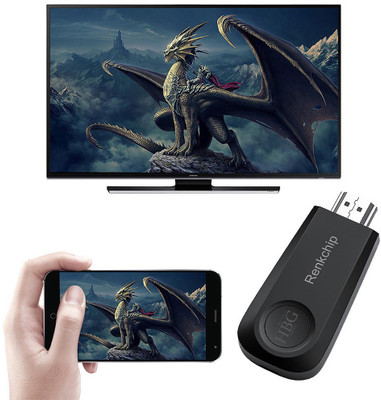 HumBiG ™E10 SMART WIRELESS DISPLAY RECEIVER WIRELESS PUSHER 1080P WIFI SCREEN DEVICE Media Streaming Device(Black)