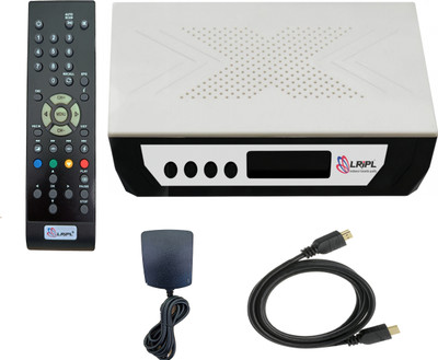 LRIPL DD DISH HD MPEG-4 SETTOP BOX, dth Media Streaming Device(White)