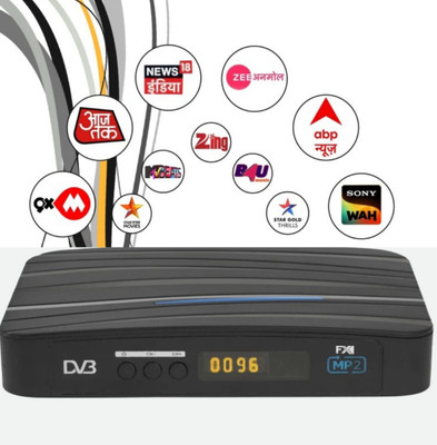 Sky NEW MPEG-2 SD DVB-S Digital FTA Set-Top Box GET LIFE TIME FREE TV / FM CHANNELS Media Streaming Device(Black, White)
