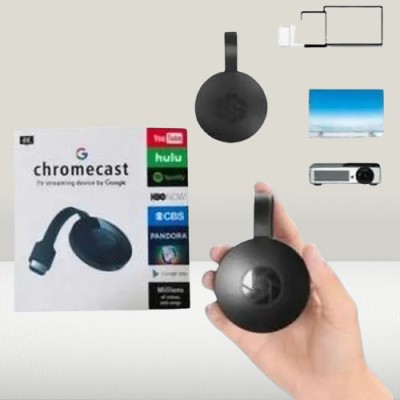 Bydye A90 Chromecast Latest Streaming Device From Phone to TV Media Streaming Device(Black)