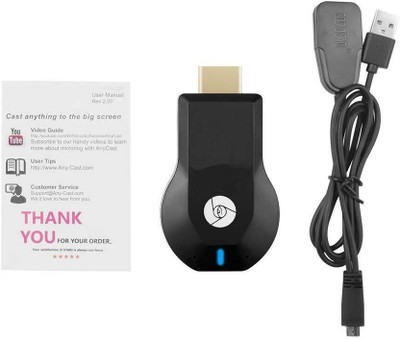 TECHEL ANYKAST WiFi Display Dongle Media (Black) vcx4 Media Streaming Device(Black)