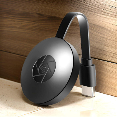 FRONY Smart Streaming: Chromecast HDMI Dongle for Wireless Media Playback V38 Media Streaming Device(Black)