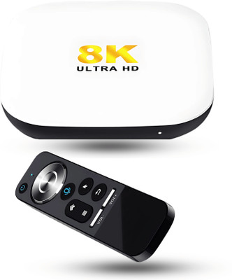 Octec 2GB+16GB|Android 13.0 TV Box|Quad-Core|Wi-Fi 6|DLNA AirPlay|4K UHD 8K Media Streaming Device(White)