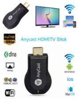 Clairbell XSJ_456P Any cast WiFi HDMI Dongle & Wireless Display for TV Media Streaming Device(Black)