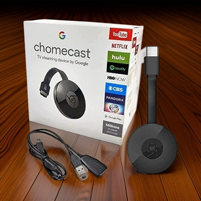 YAROH T24_Chromecast Wireless Media Streaming: Chrome Cast HDMI Dongle Media Streaming Device(Black)
