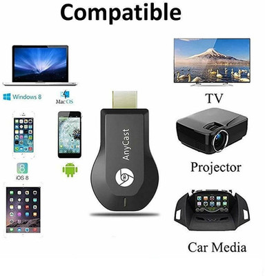 FRONY ZWX_417Y Anycast WiFi HDMI Dongle & Wireless Display for TV Media Streaming Device(Black)
