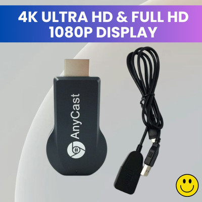 GUGGU Anycast Wireless HDMI Display Adapter with 1080p Streaming and Multi-DeviceL281 Media Streaming Device(Black)