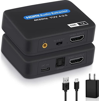 Etzin ET-HDMI Audio Extractor Media Streaming Device(EPL-876H-01) Media Streaming Device(Black)