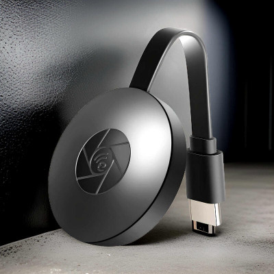 GUGGU Smart Streaming: Chromecast HDMI Dongle for Wireless Media Playback V66 Media Streaming Device(Black)