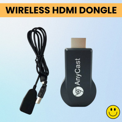 FRONY Anycast Wireless HDMI Display Adapter with 1080p Streaming and Multi-DeviceA244 Media Streaming Device(Black)