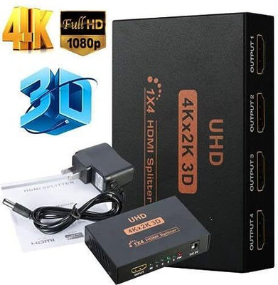 VOOCME Support for TVs or Multi Monitor Adapter at Same Time Black Media Streaming Device(Black)