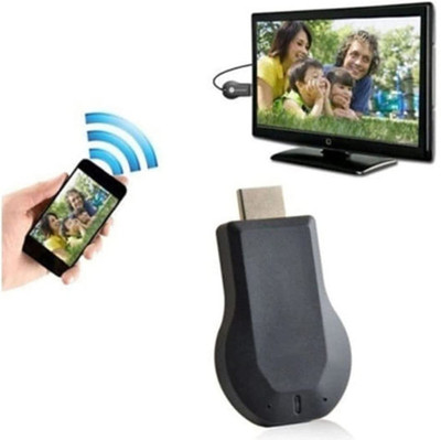 IMMUTABLE Anykast Wireless WiFi Display Adapter Media (Black) kjh18 Media Streaming Device(Black)