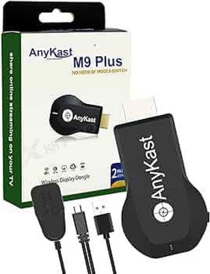 ENMORA ANYKAST WiFi Display Dongle Device BGT9 Media (Black) bhu46 Media Streaming Device(Black)
