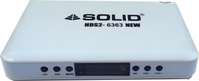 Solid NEW 2023 Updated HDS2-6363 MPEG-4 Set-Top Box DD Free to AIR Channel Life TIME Media Streaming Device(White)