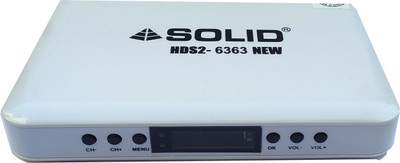 Solid NEW 2023 Updated HDS2-6363 MPEG-4 Set-Top Box DD Free to AIR Channel Life TIME Media Streaming Device(White)