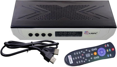 LRIPL LR777 HD MPEG-4 FREE TO AIR Set Top Box with Pen Drive Support and HDMI Port Media Streaming Device(White)
