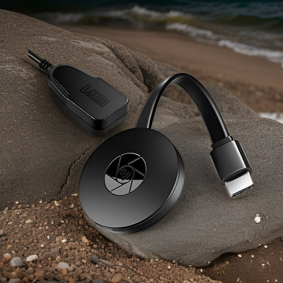 SYARA I73_Chromecast Wireless Media Streaming: Chrome Cast HDMI Dongle Media Streaming Device(Black)