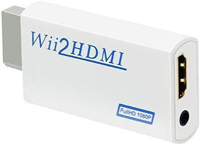Etzin Wii2HDMI 1080P Converter 3.5mm Adapter(EPL-314GA) Media Streaming Device(White)