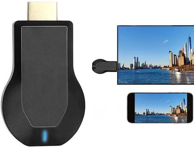 TECHEL ANYKAST WiFi Display Dongle Device (Black) tyu41 Media Streaming Device(Black)