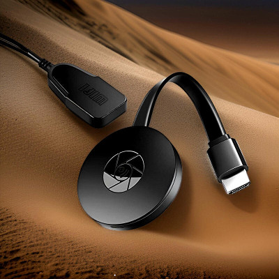GUGGU Smart Streaming: Chromecast HDMI Dongle for Wireless Media Playback V69 Media Streaming Device(Black)