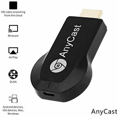 YAROH ATY_474A_ANYCAST WIFI DONGLE & WIRELESS DISPLAY FOR TV MEDIA STREAMING DEVICE Media Streaming Device(Black)