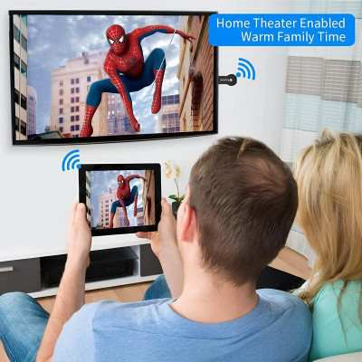 YAROH Anycast HDMI Dongle, enabling wireless media playback vip25 Media Streaming Device(Black)